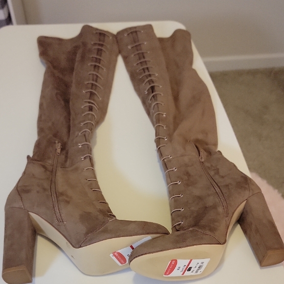 Chinese Laundry Tan Over the Knee Boots - Picture 5 of 5